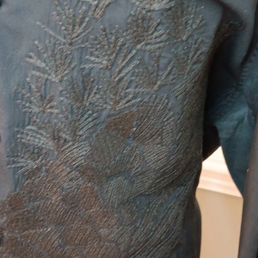 INC, black, buttondown shirt - Picture 4 of 5